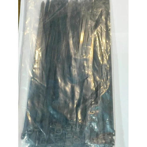 250x7.6mm Black Nylon Cable Tie