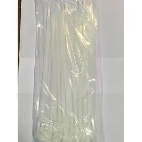 250x4.8mm White Nylon Cable Tie