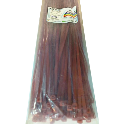 400X4.8Mm Nylon Cable Tie - Color: Brown