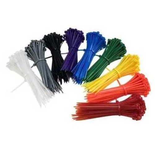 Pack Of 200 Cable Ties Black Set 120 Mm / 150 Mm And 100 Pieces Cable Holders Self-Adhesive
