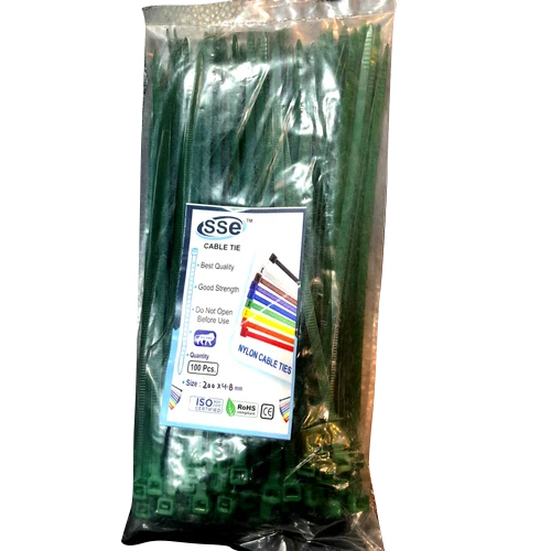 Non Releasable Cable Tie - Color: Black