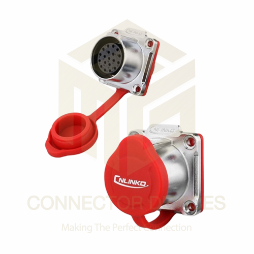 LP24 250V 5A 19Pin Female Socket IP67 Waterproof Power Connector Metal Shell Solder Terminal