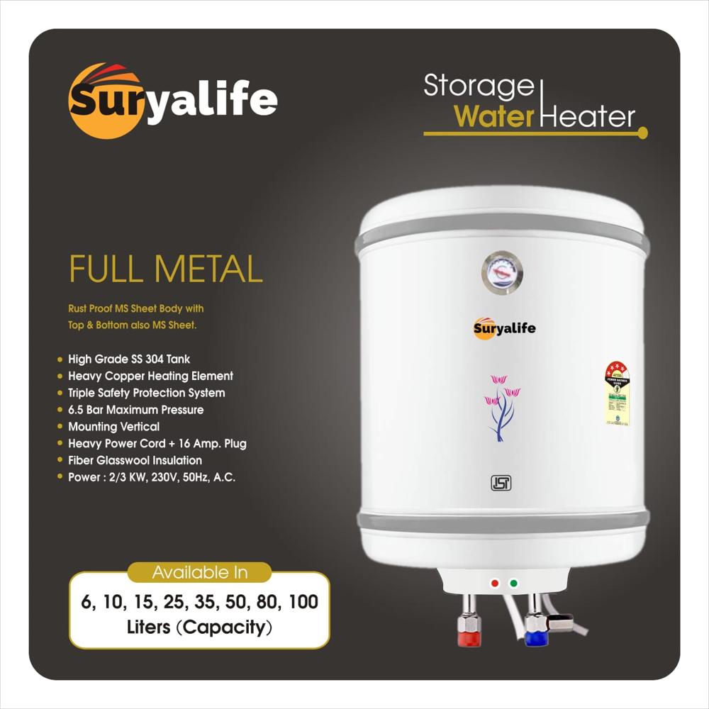 Electric Geyser 25 Ltr - Application: Indoor