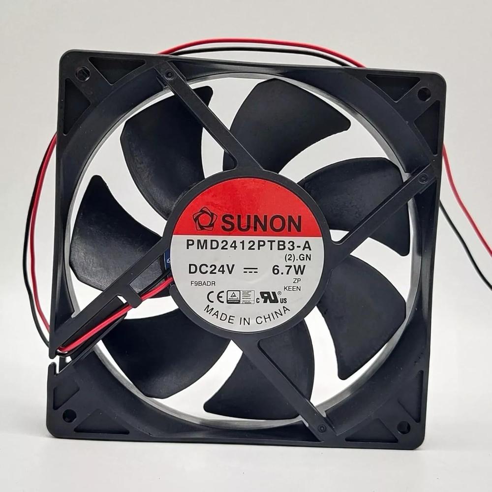 SUNON PMD2412PTB3-A Axial Fan 24V-6.7W DC Brushless Air Cooling Fan 3600 RPM 120 * 120 * 25mm 2Wire