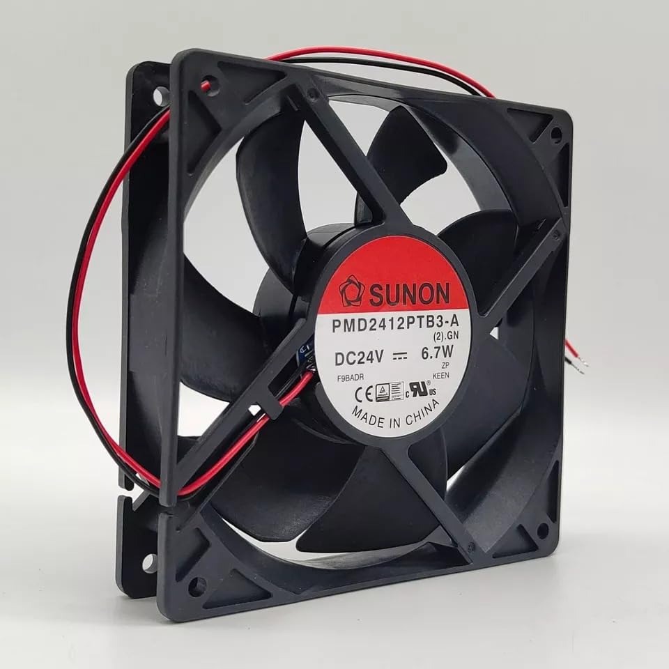 SUNON PMD2412PTB3-A Axial Fan 24V-6.7W DC Brushless Air Cooling Fan 3600 RPM 120 * 120 * 25mm 2Wire