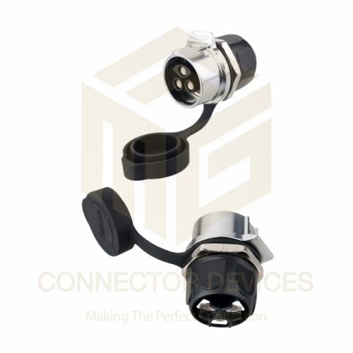 LP28 500V 35A 3Pin Female Socket IP67 Waterproof Power Connector Metal Shell Screw Terminal