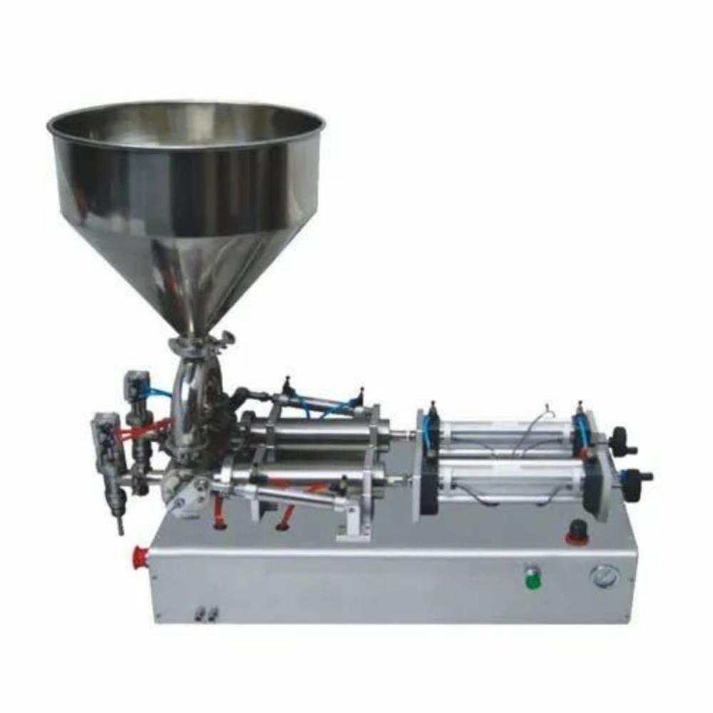 SEMI AUTOMATIC DOUBLE HEAD PASTE FILLING MACHINE