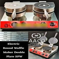 Electric Round Waffle Maker Double Plate 2PW