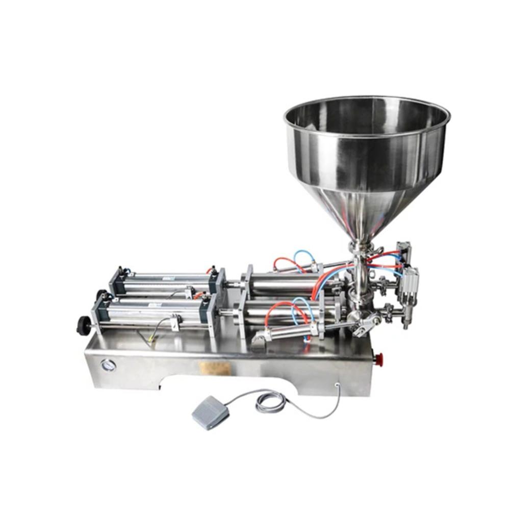 SEMI AUTOMATIC DOUBLE HEAD PASTE FILLING MACHINE
