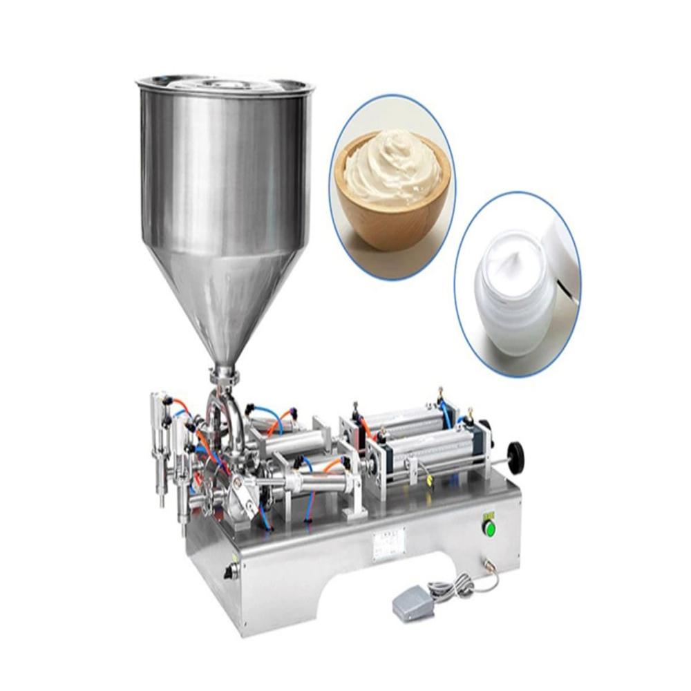 SEMI AUTOMATIC DOUBLE HEAD PASTE FILLING MACHINE 