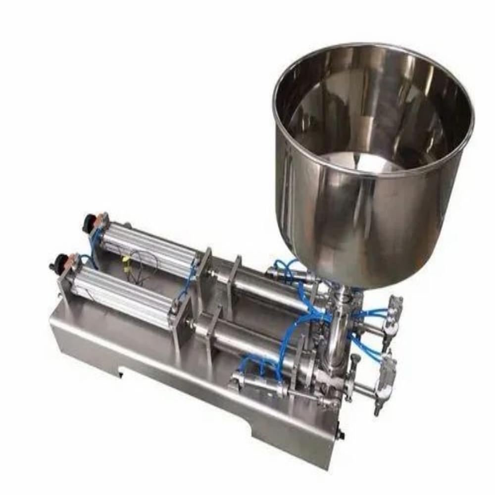 SEMI AUTOMATIC DOUBLE HEAD PASTE FILLING MACHINE 