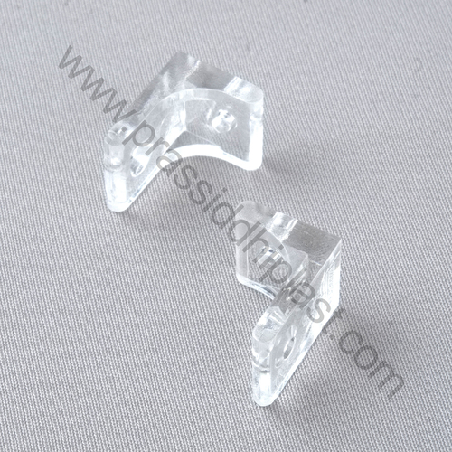 L Bracket | Glass Shelf Bracket | Modular Bracket | Plastic Angle Bracket - Color: Transparent