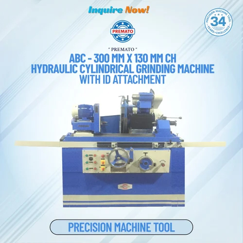 Premato - Abc - 300 Mm Hydraulic Cylindrical Grinding Machine With Id Attachment - Feature: High Performance