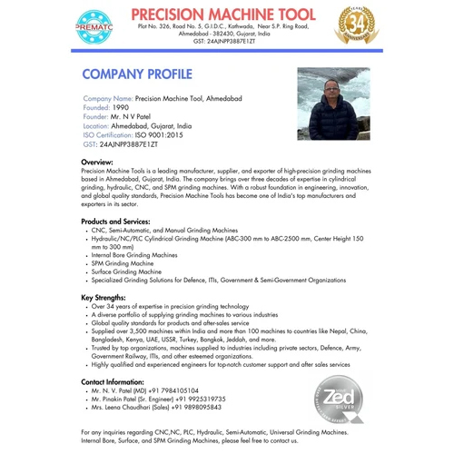 Cnc Surface Grinding Machine - Feature: High Performance