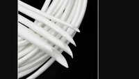 Silicone Coated Fiberglass Sleeve - Color: White