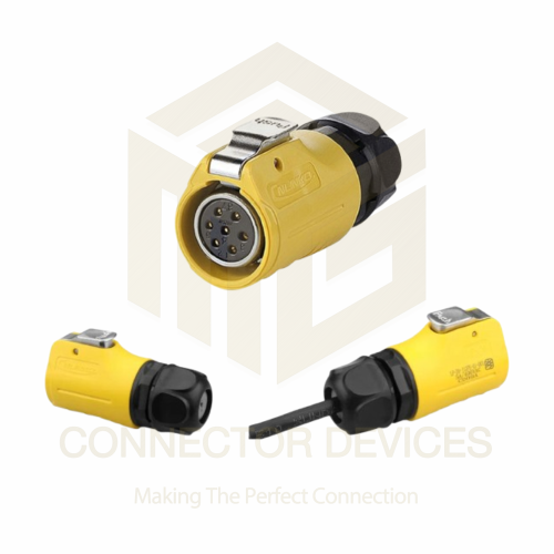 LP20 500V 10A 7Pin Female Plug IP67 Waterproof Power Connector Plastic+Metal Shell Solder Terminal