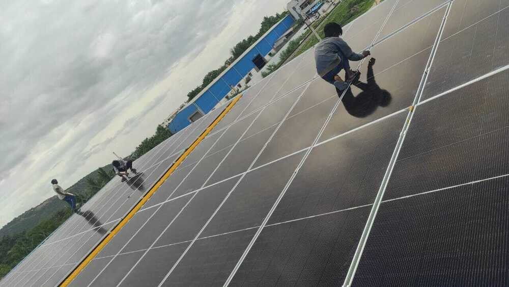 Commercial solar panel