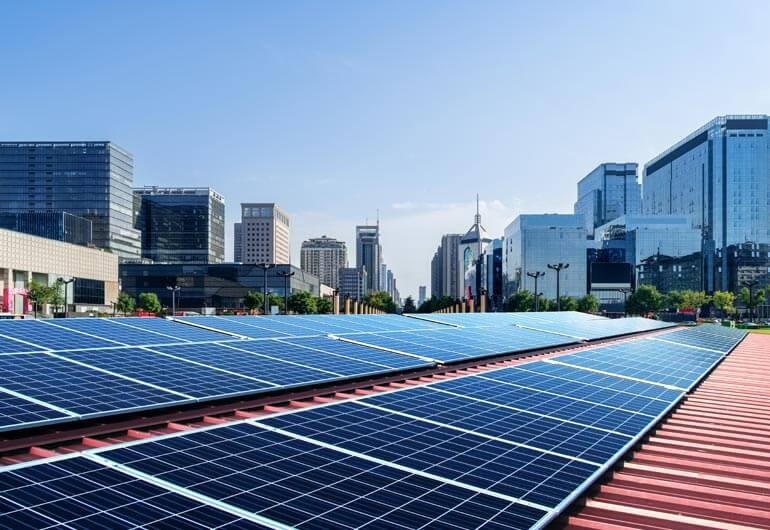 Commercial Solar Panel - Color: Black