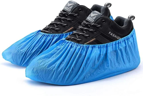 Non Woven Disposable Shoe Cover - Color: Blue