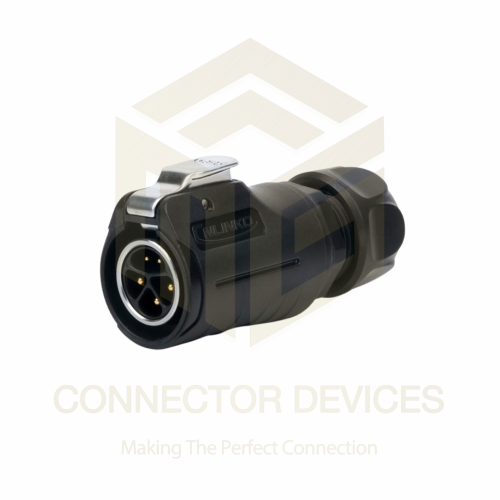 LP20 500V 12A 3+2Pin Male Plug IP67 Waterproof Power Connector Plastic Shell Solder Terminal