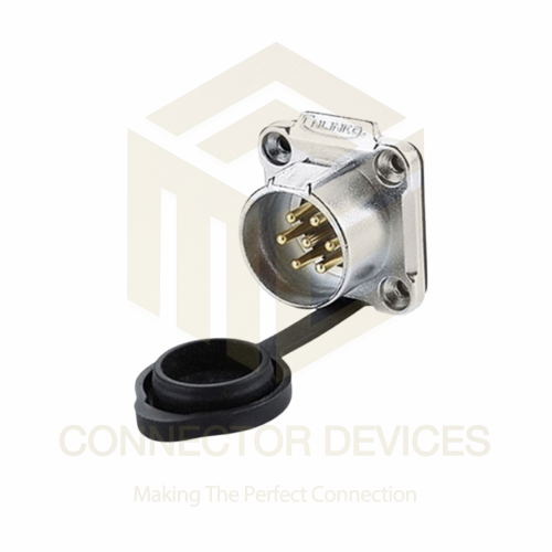 LP20 500V 10A 7Pin Male Socket IP67 Waterproof Power Connector Metal Shell Solder Terminal