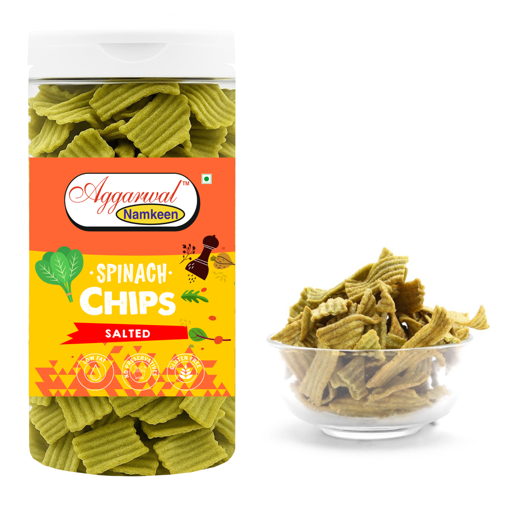 Spinach Salted Chips - Feature: Snacks