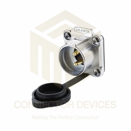 LP20 500V 20A 2Pin Male Socket IP67 Waterproof Power Connector Metal Shell Solder Terminal