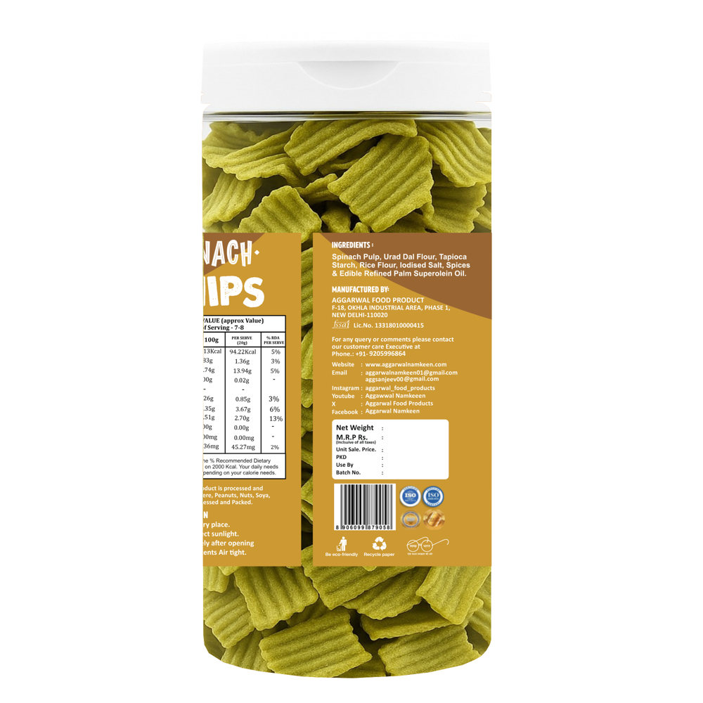 Spinach Achari Chips