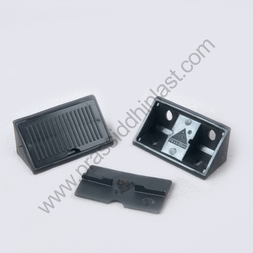 Corner Bracket 40 Mm With Corver | | Modular Corner Joint | Cabinet Corner Connector | Furniture Right Angle Bracket | Plastic L Bracket| 90 Degree Support Bracket - Installation Type: Screw-Fixed