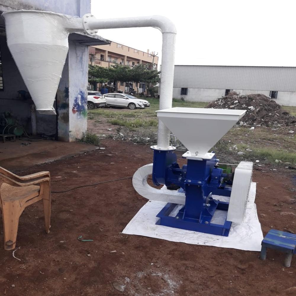 Cattle Feed Hammer Mill Machine - Stainless Steel, Semi-automatic Design | Electric Drive, Frequency Speed Control For Versatile Grinding