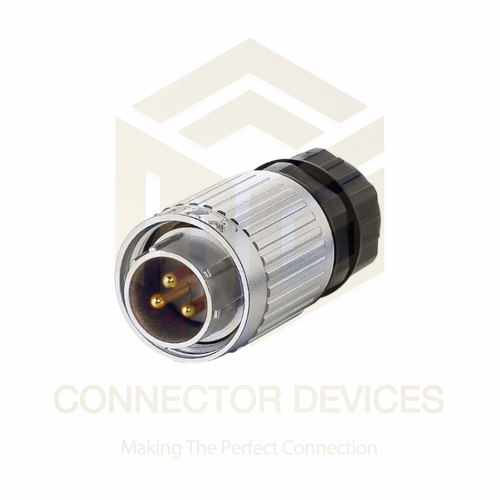 YW16 500V 10A 3Pin Metal Male Plug IP67 Waterproof Power Connector Metal Shell Solder Terminal