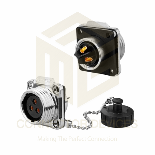 YW20 500V 20A 3Pin Female Socket IP67 Waterproof Power Connector Metal Shell Solder Terminal