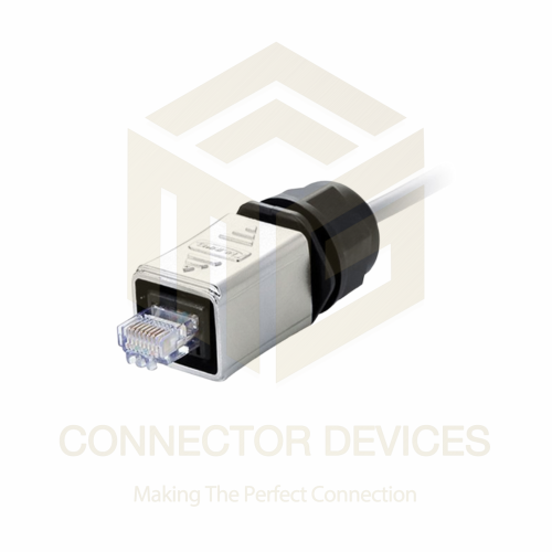 YT-RJ45 Series RJ45 Male Plug Metal Shell IP65 Waterproof Ethernet Connector