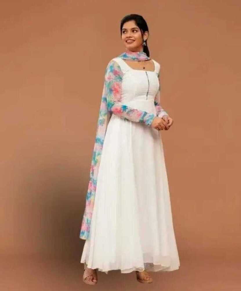 Fancy Gown Duppata For Girl
