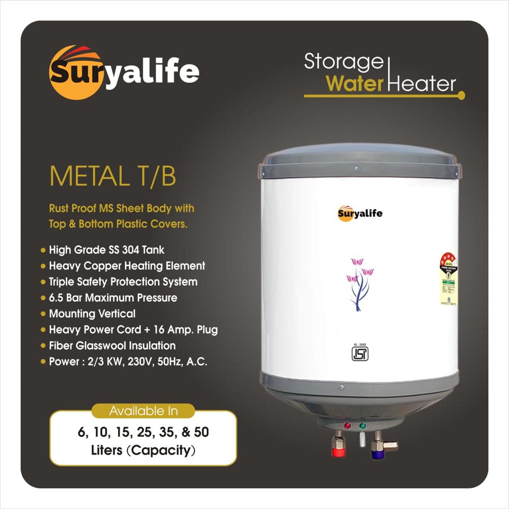 Electric Geyser 15 Liter - Application: Residential & Bathroom