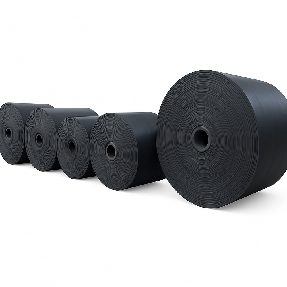 Black Rubber Conveyor Belt