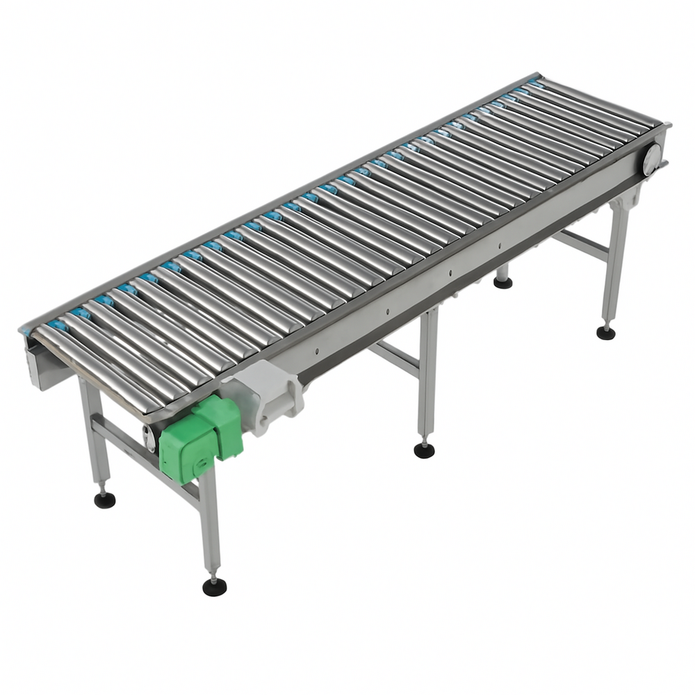 Powered Roller Conveyor - Color: Industrial Grey / Custom On Request