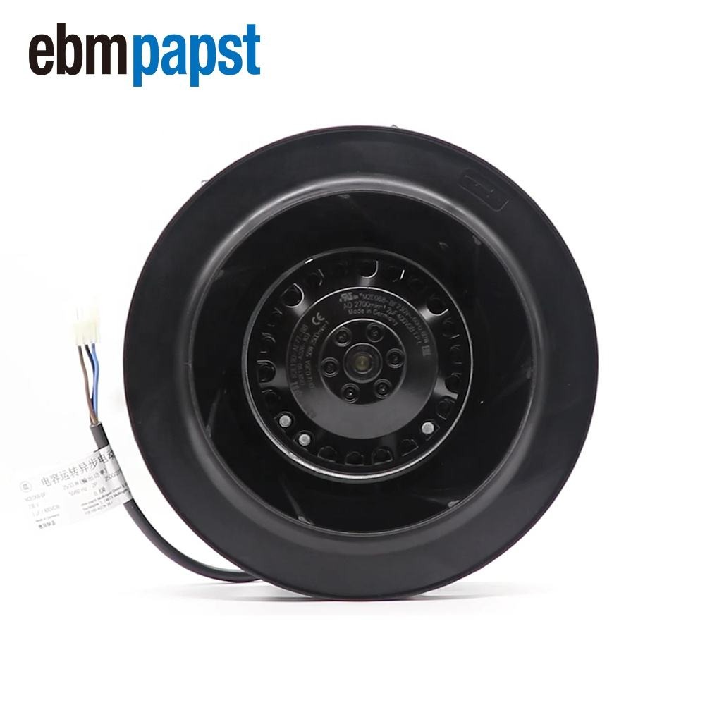 Ebmpapst R2E190-AE77-B8 R2E190-AE77-B3 230V AC 0.25A 190mm 58W 680CFM 2350RPM Siemens Inverter Centrifugal Blower Cooling Fan