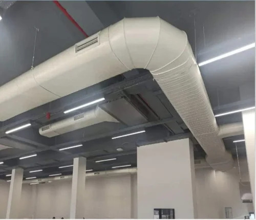 Galvanized Iron Spiral Air Duct - Color: White