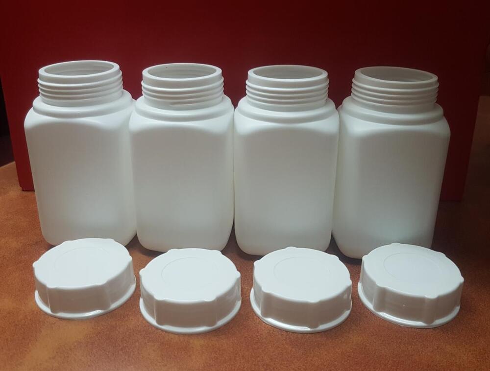 Square Tablet Container 250Cc Sq - Color: White