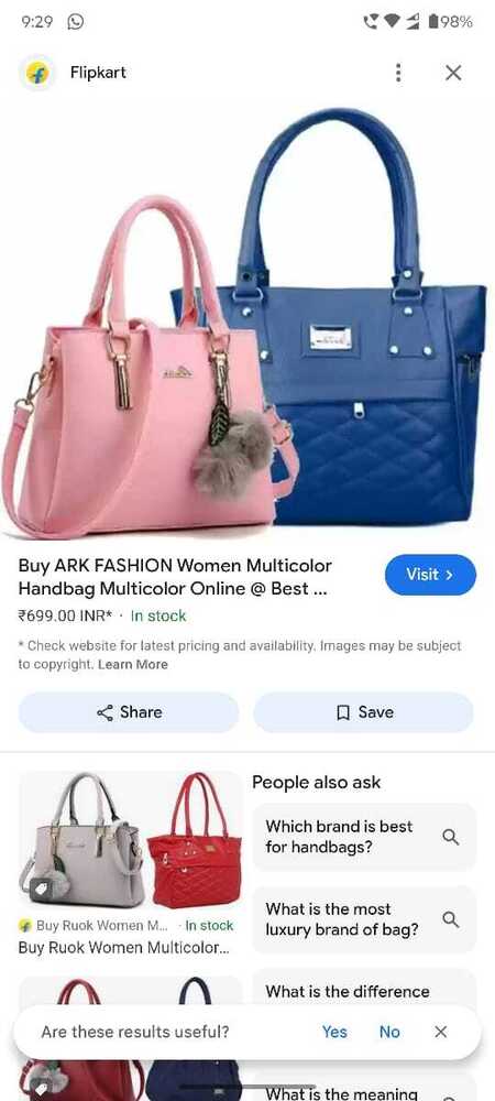 Fancy Women Hand Purse Collection - Color: Multi Color