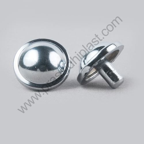 Round Cap With Border Silver|Decorative Cover Cap | Modular Furniture Cap |Wardrobe Decorative Hardware - Color: Silver