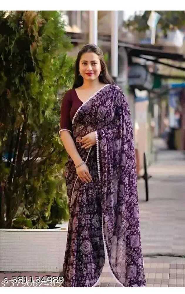 Women Fancy Saree Regular Wear - Feature: Breathable