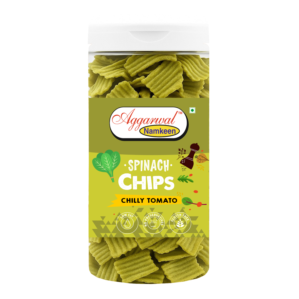 Spinach Chili Tomato Chips