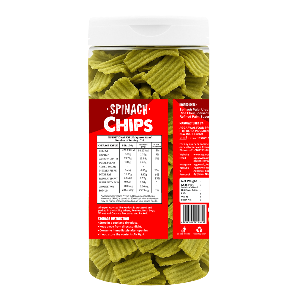 Spinach Masala Chips
