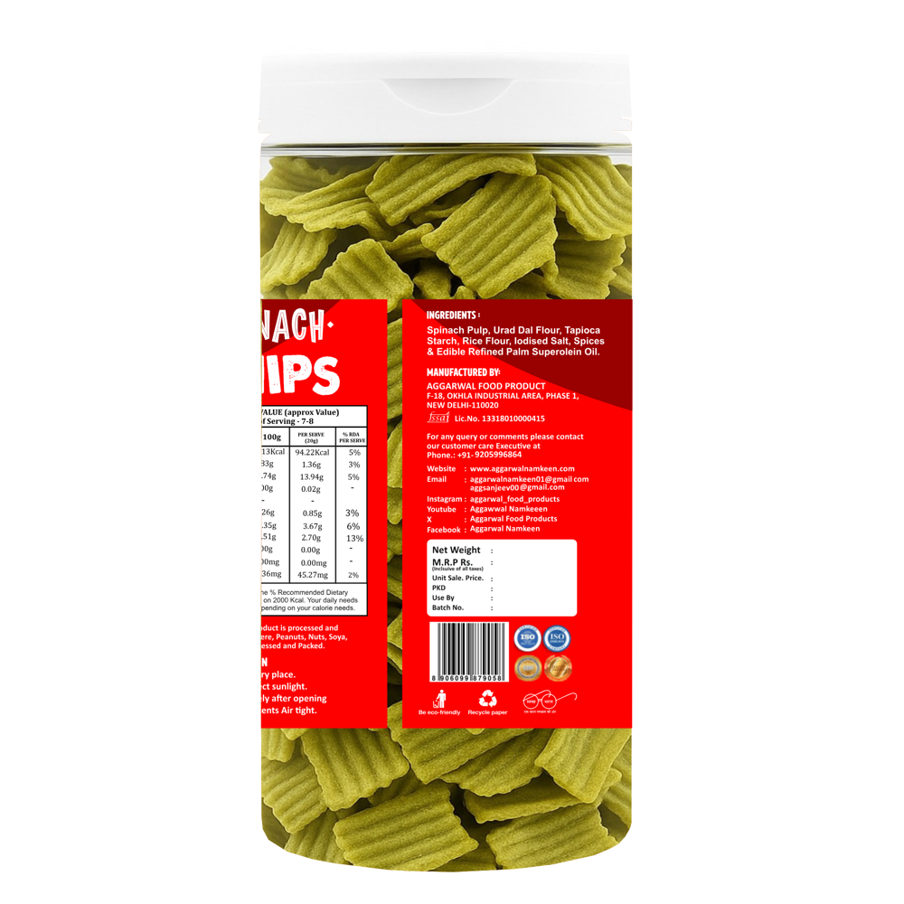 Spinach Masala Chips