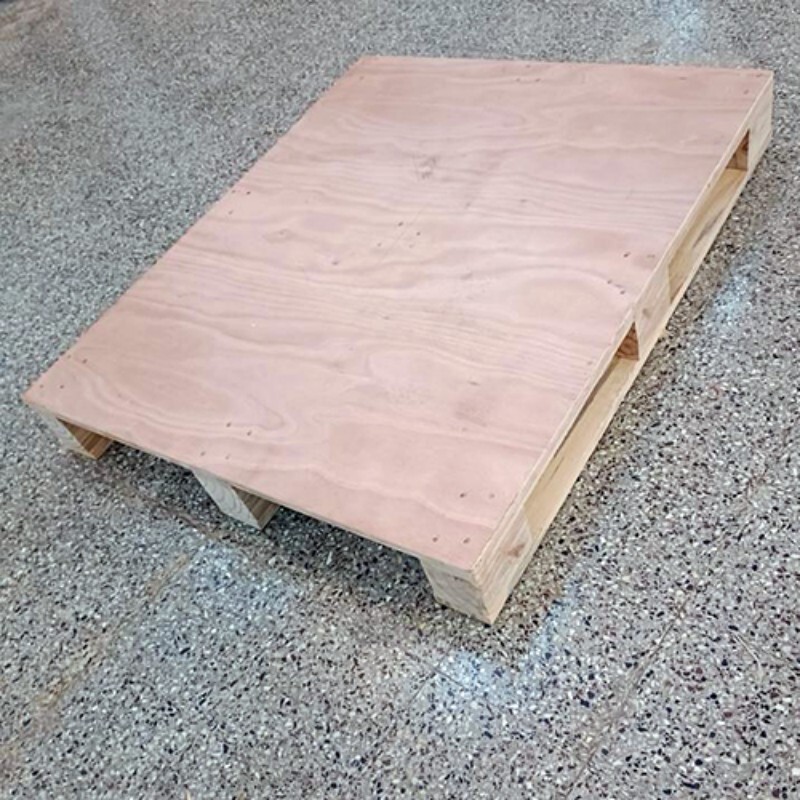 2 Ways Flat Top Plywood Pallet - Color: Natural Wood Color