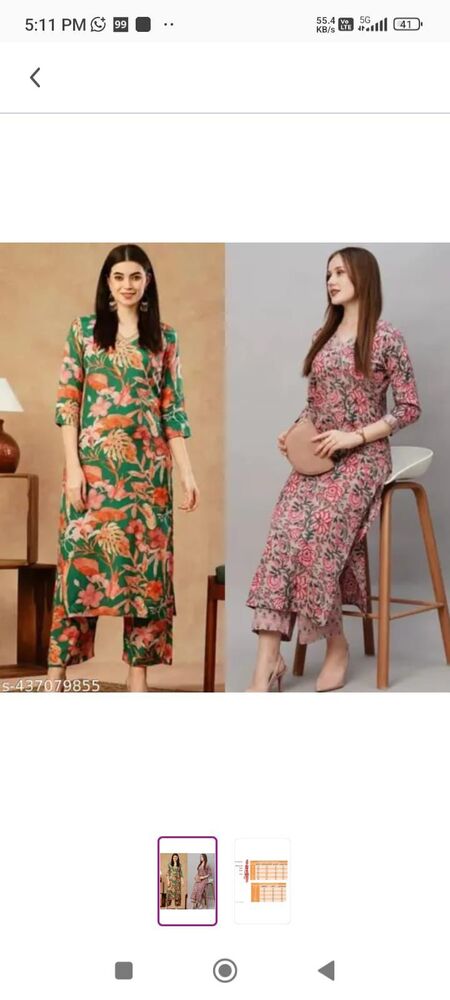 Girl Kurti Paint Collection - Color: Multi Color