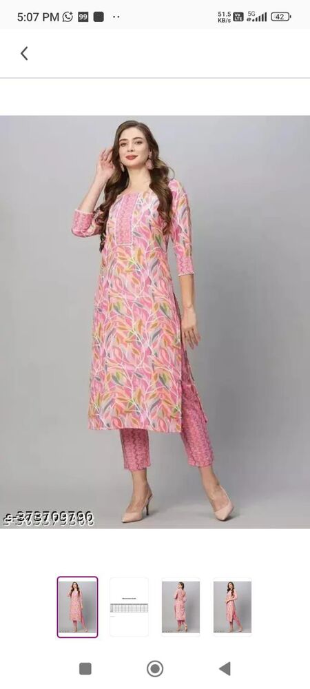 Girl Kurti Paint Collection - Color: Multi Color