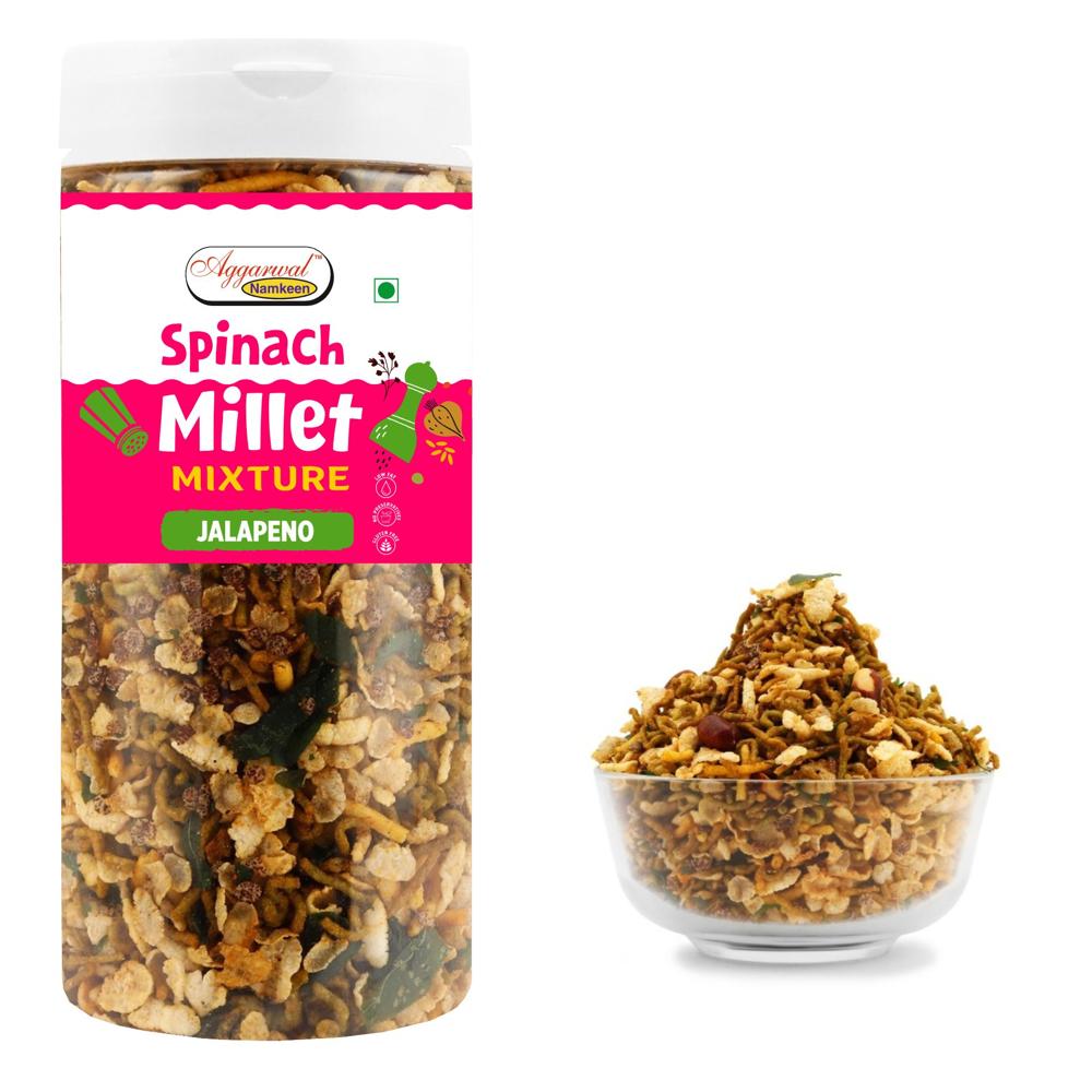 Spinach Millet Mixture Jalapeno - Vegan-friendly Masala Mix, Spicy Flavor, No Artificial Colors Or Flavors, 6-month Shelf Life